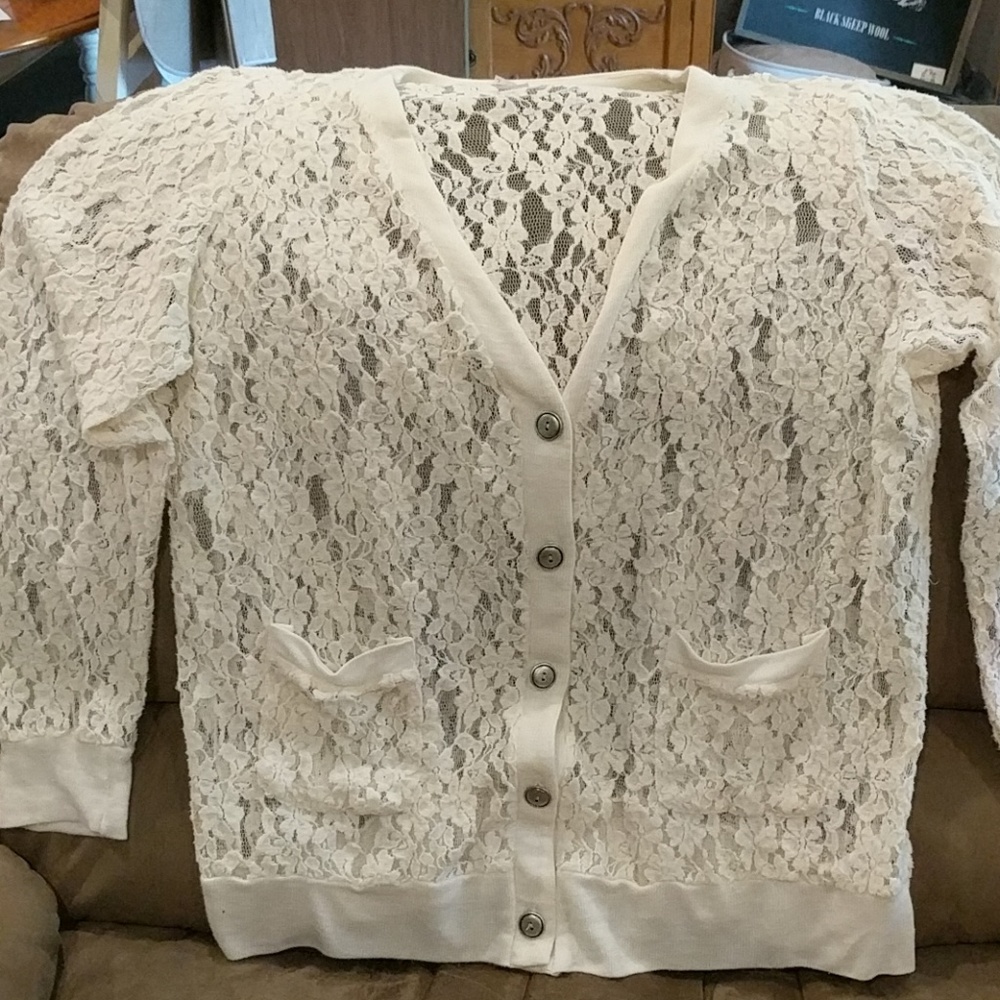 Maurice's Lace cardigan